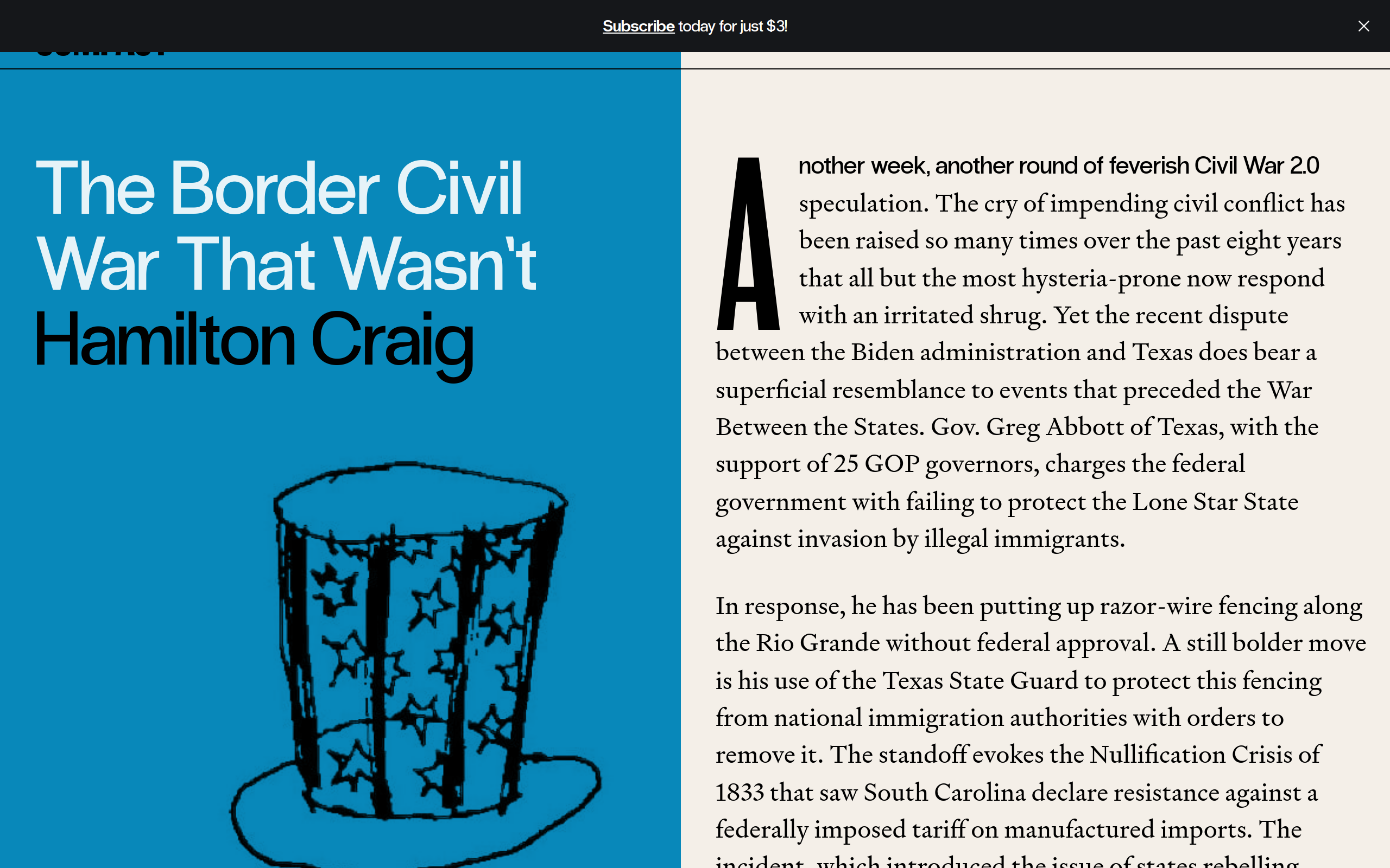 The Border Civil War That Wasn't | Compact