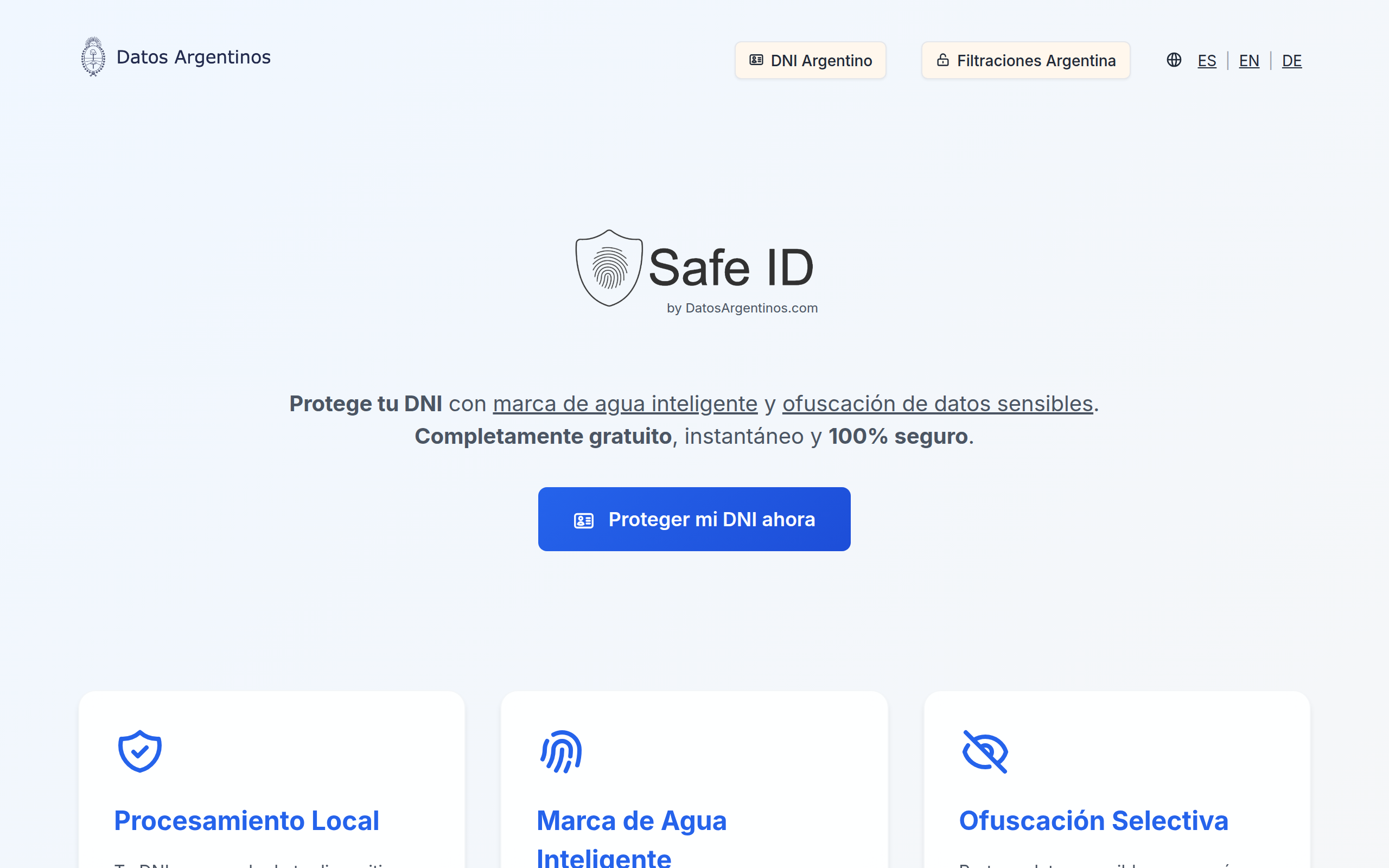 Safe ID Preview