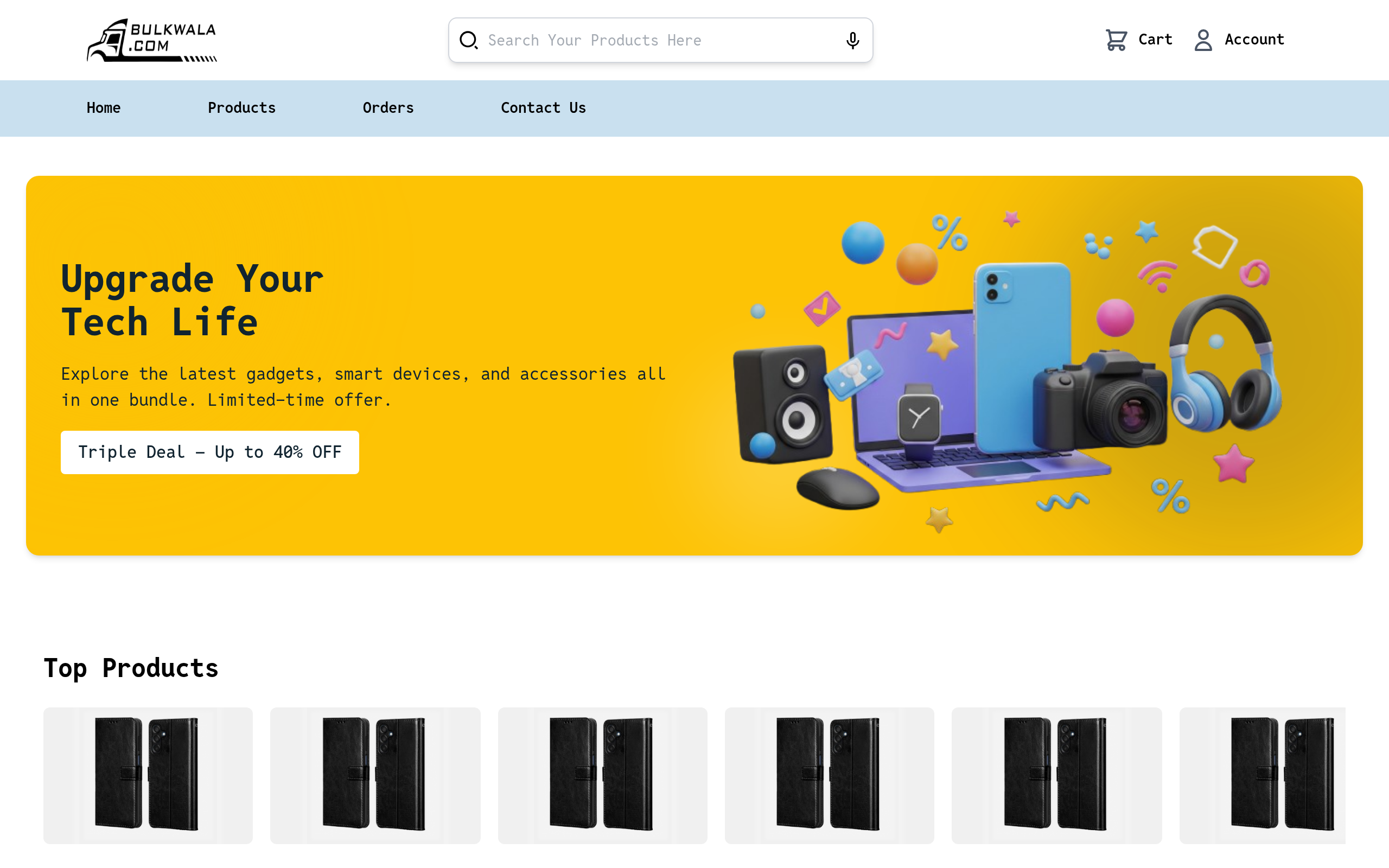 E-Bulkwala Website Screenshot
