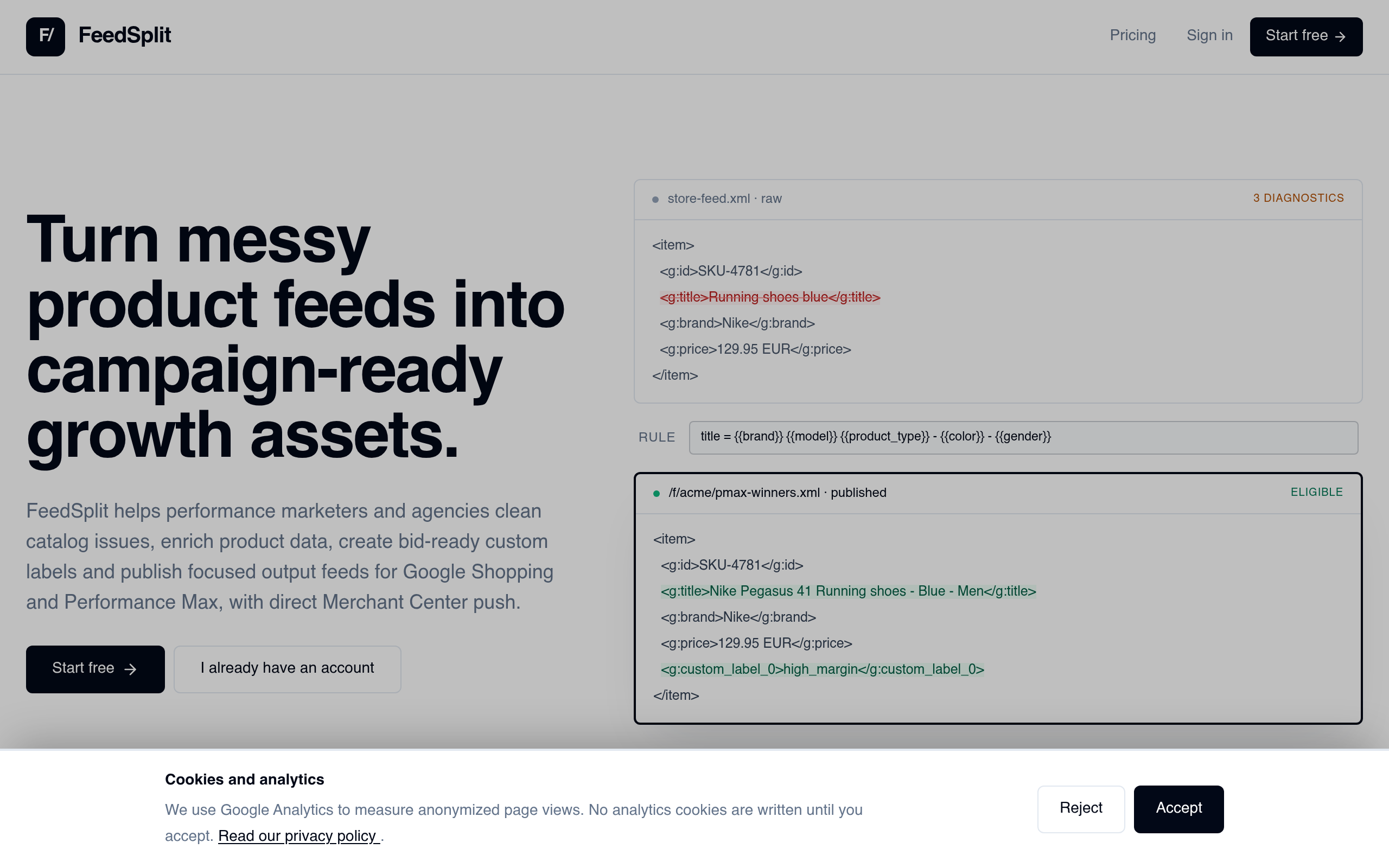FeedSplit Preview