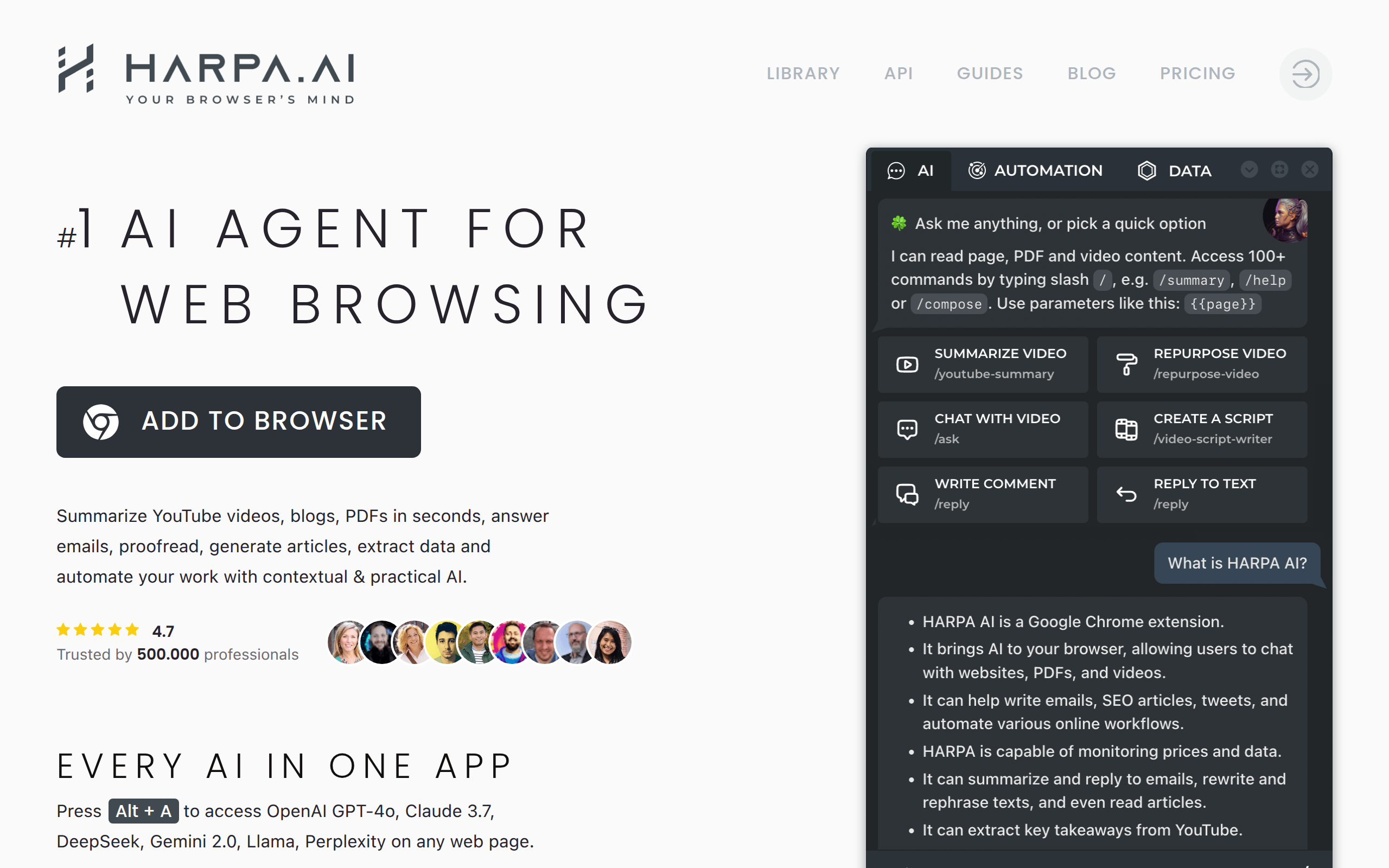 Front-page screenshot of the Awork website, showing its interface and branding.