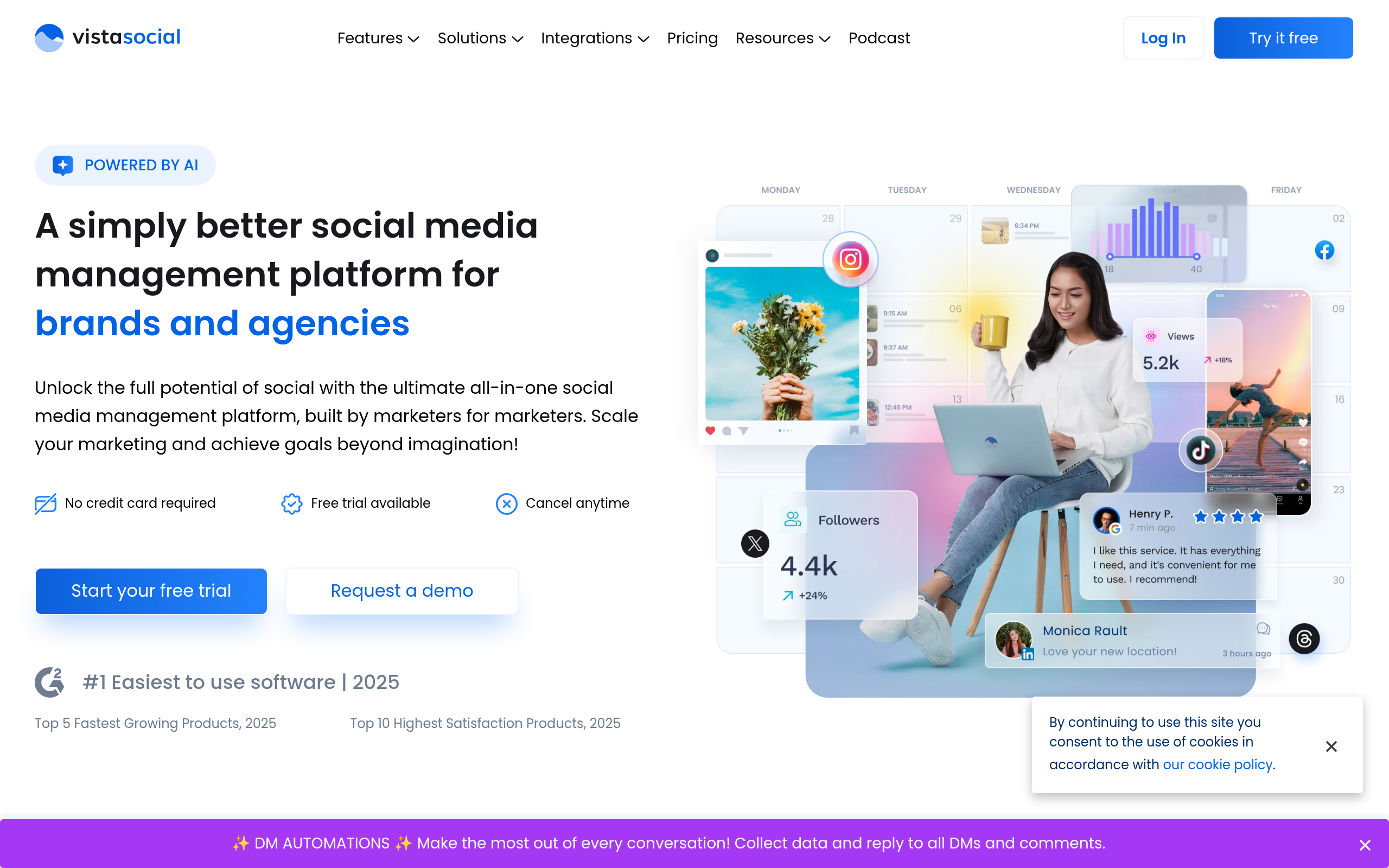 Front-page screenshot of the Awork website, showing its interface and branding.