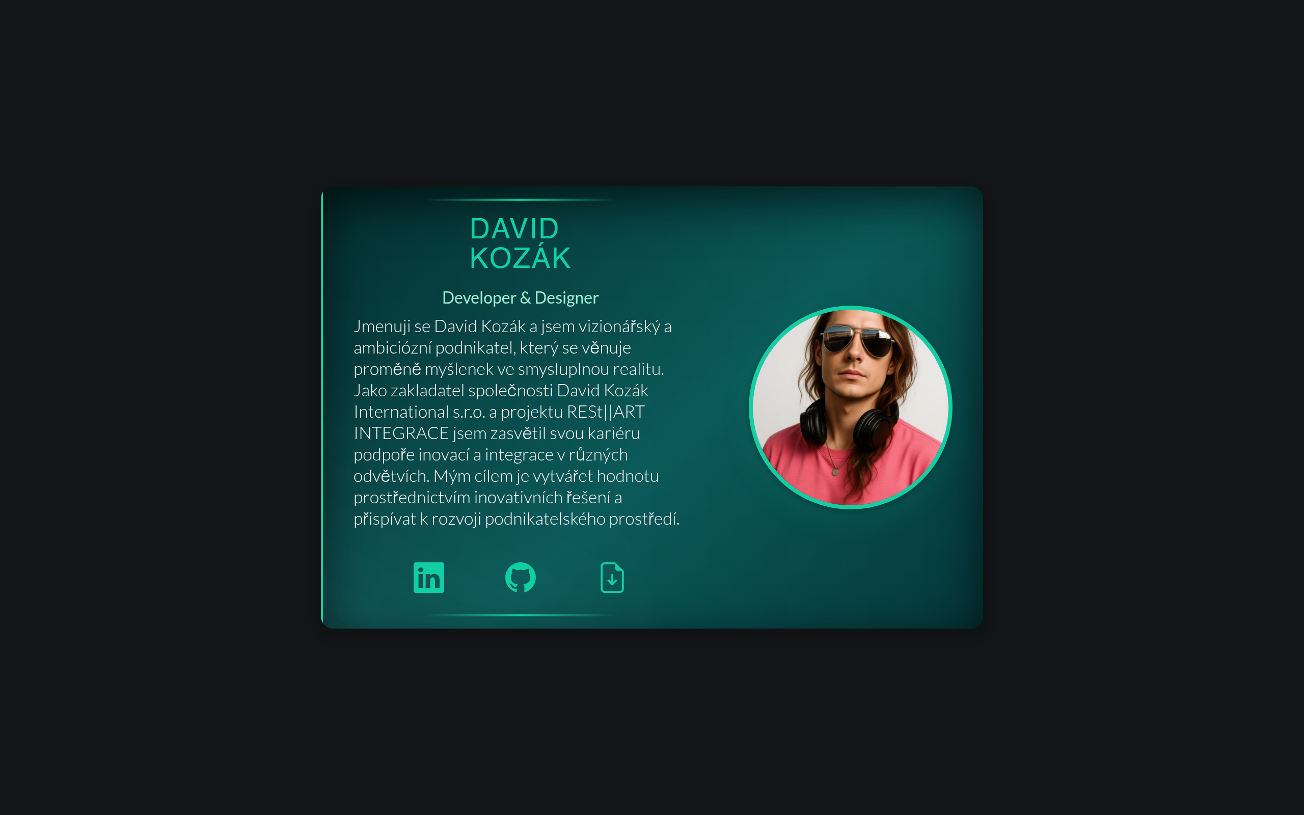 Náhled webu Životopis