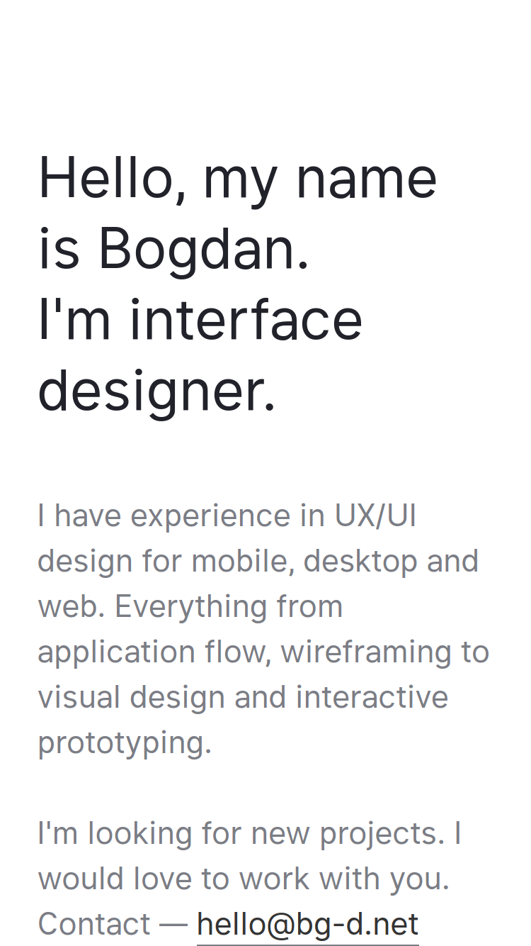 Bogdan Dubnyuk website