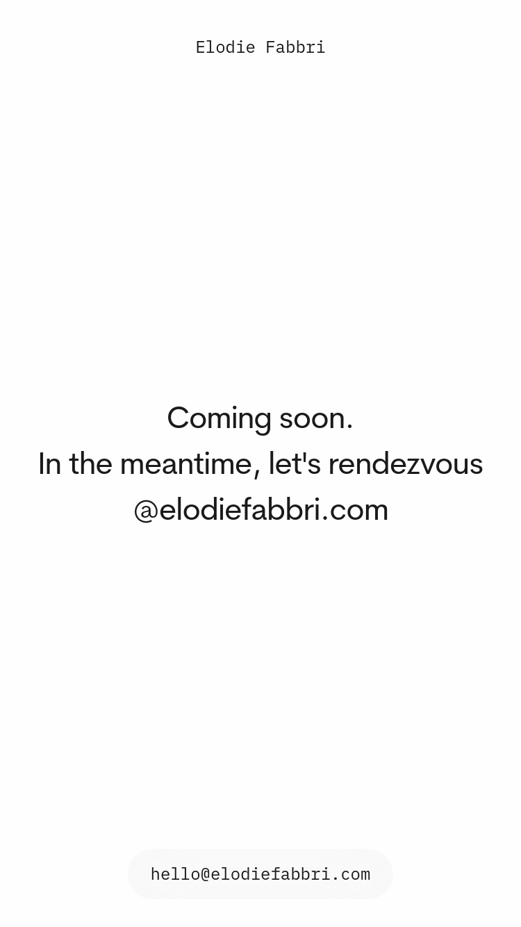 Elodie Fabbri website