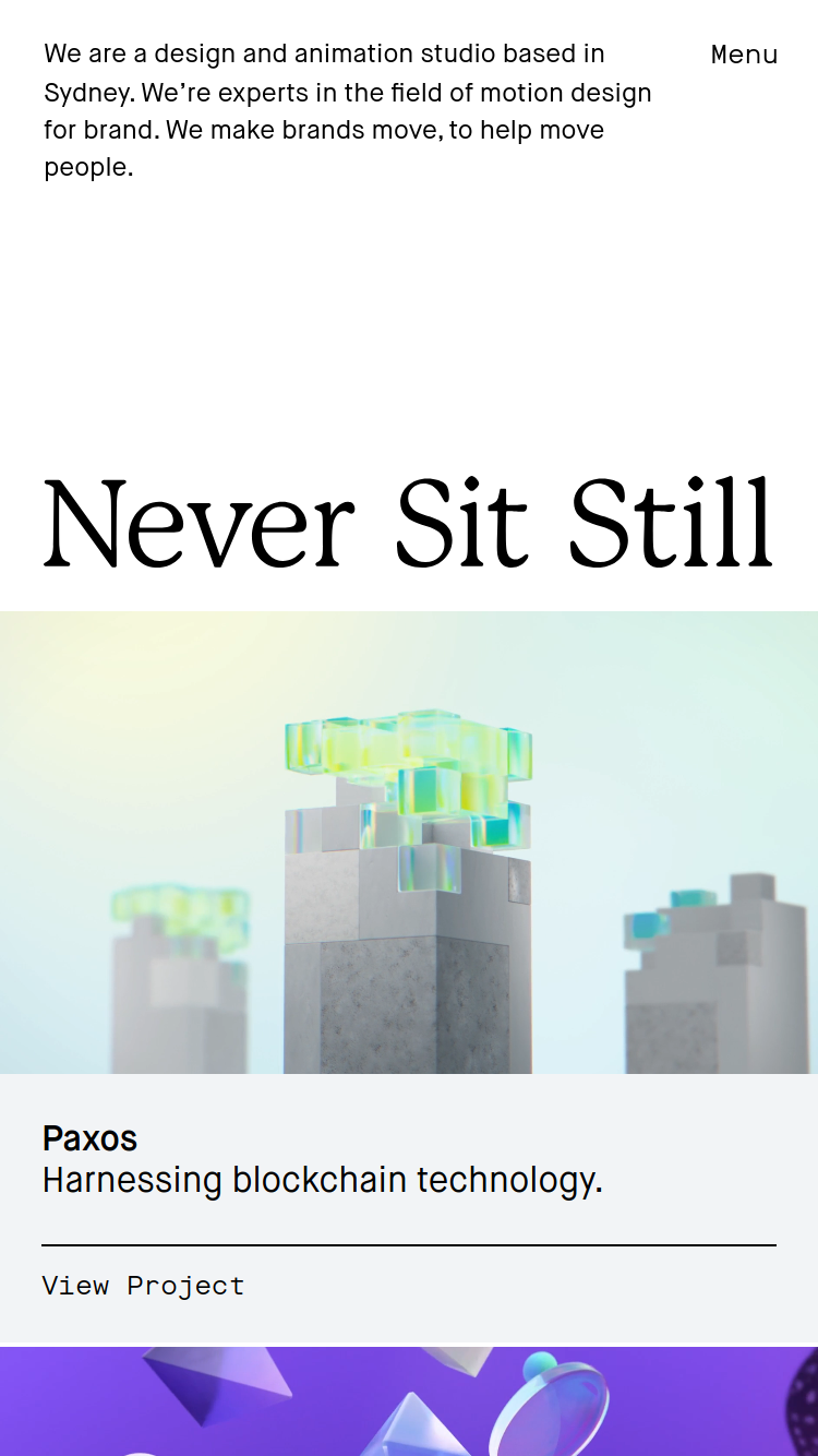 Never Sit Still website
