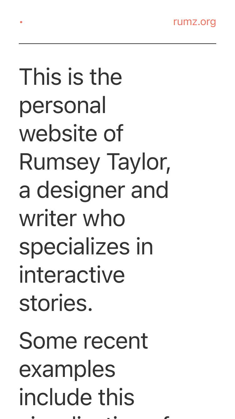 Rumsey Taylor website