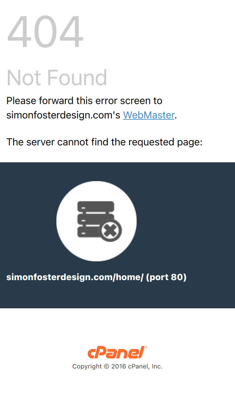 Simon Foster Design website