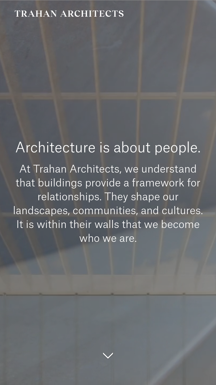 Trahan Architects website