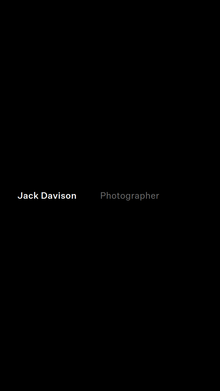 Jack Davison website