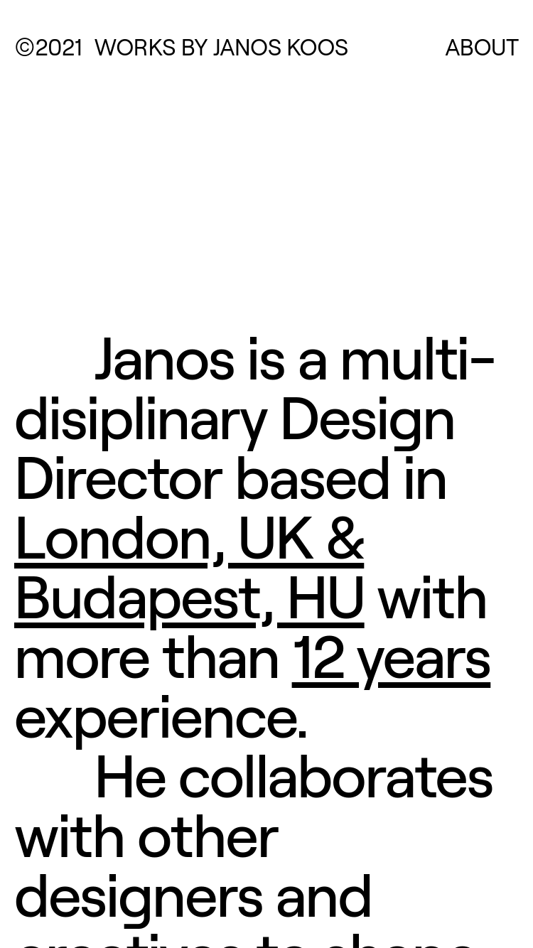 Janos Koos website