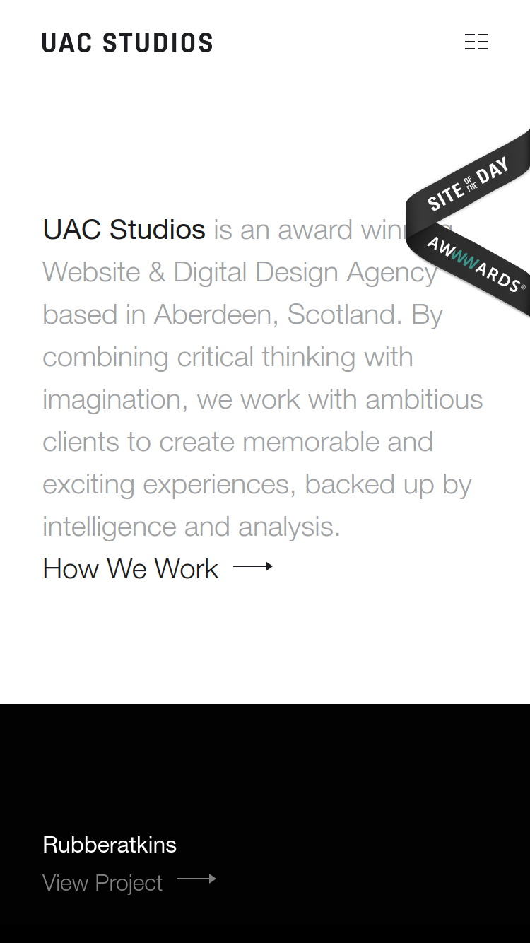 UAC Studios website