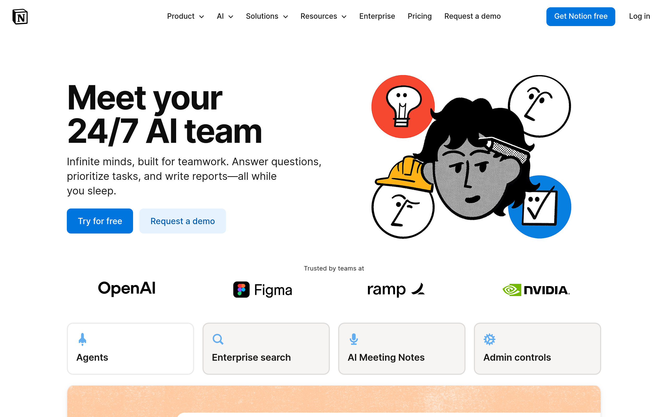 Notion AI website preview