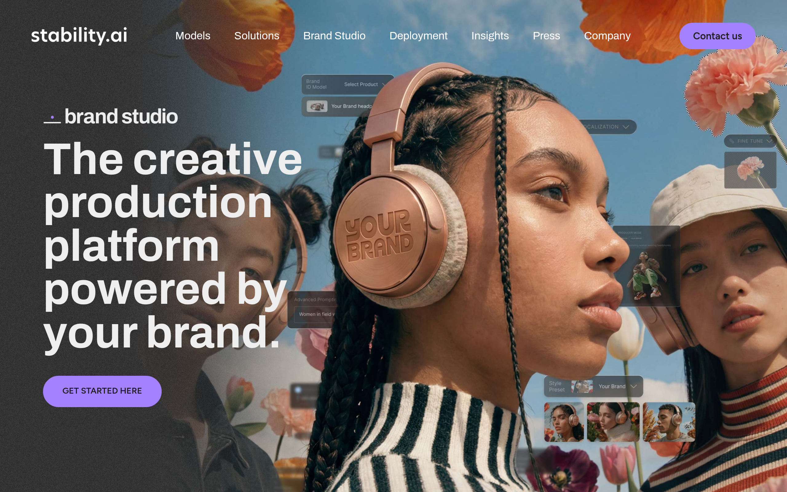 Stable Diffusion website preview