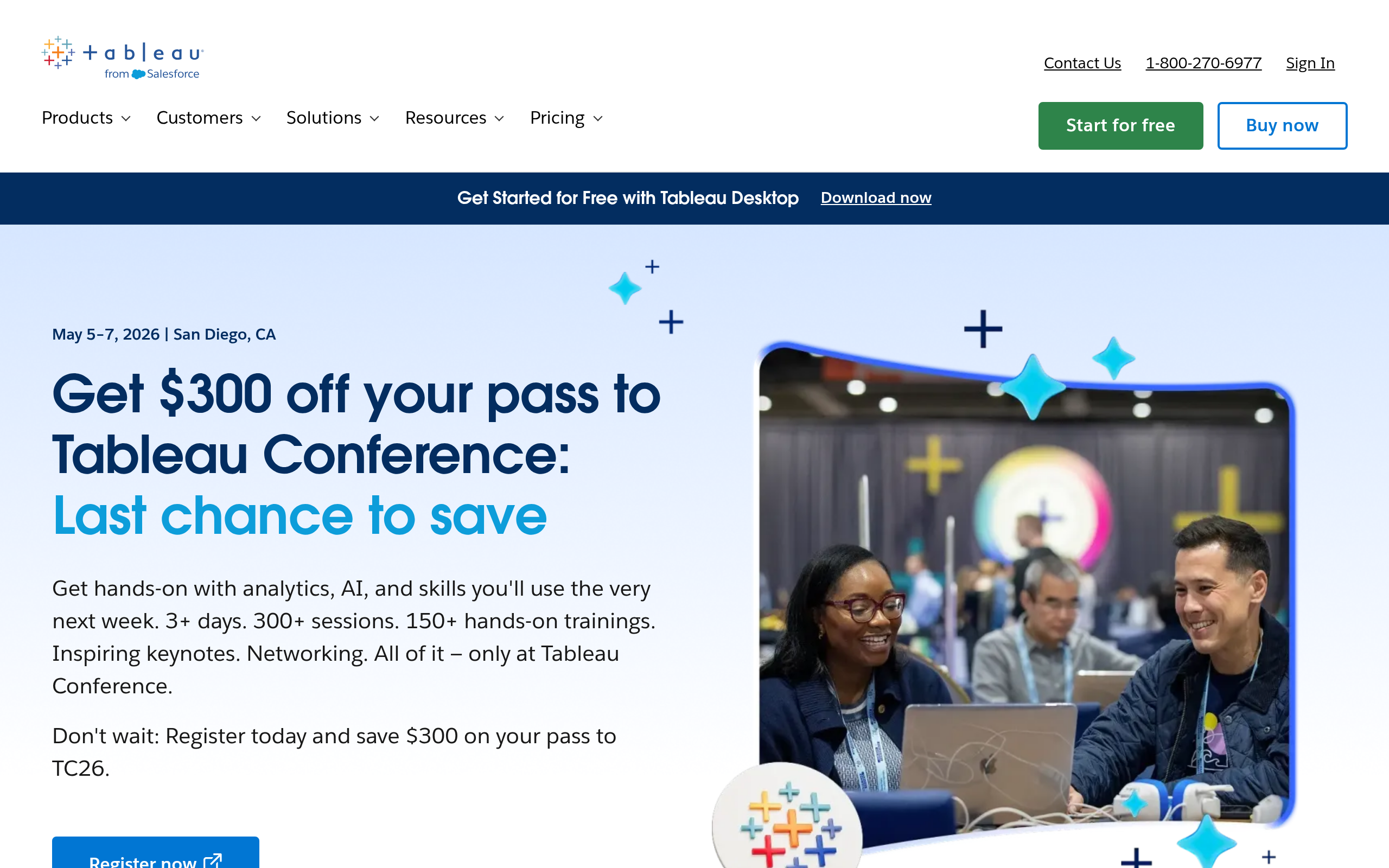 Tableau AI website preview