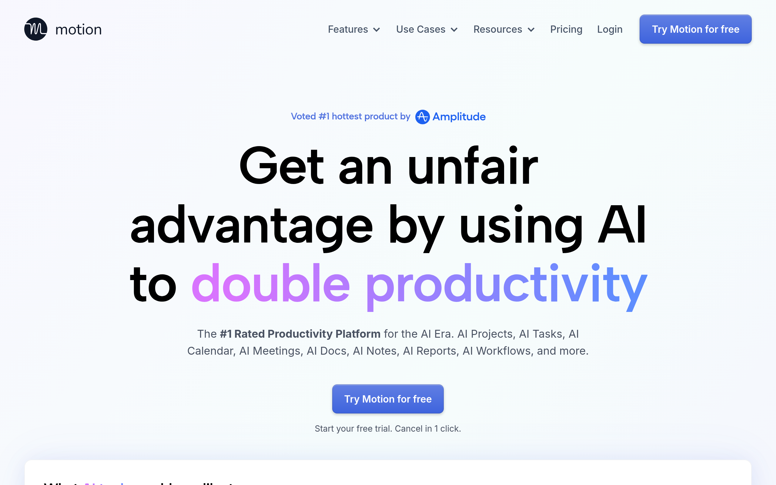 Motion website preview