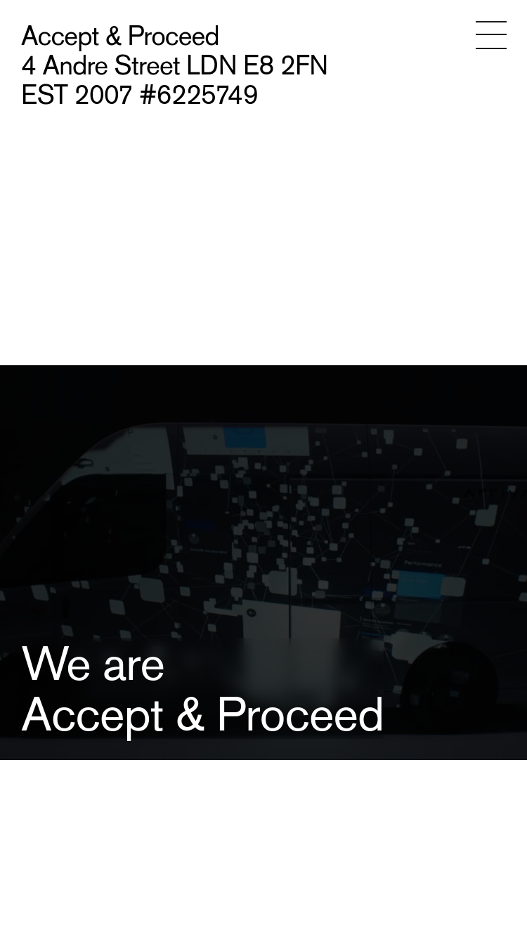 Accept & Proceed website