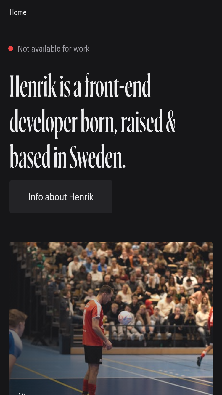 Henrik Larsson website