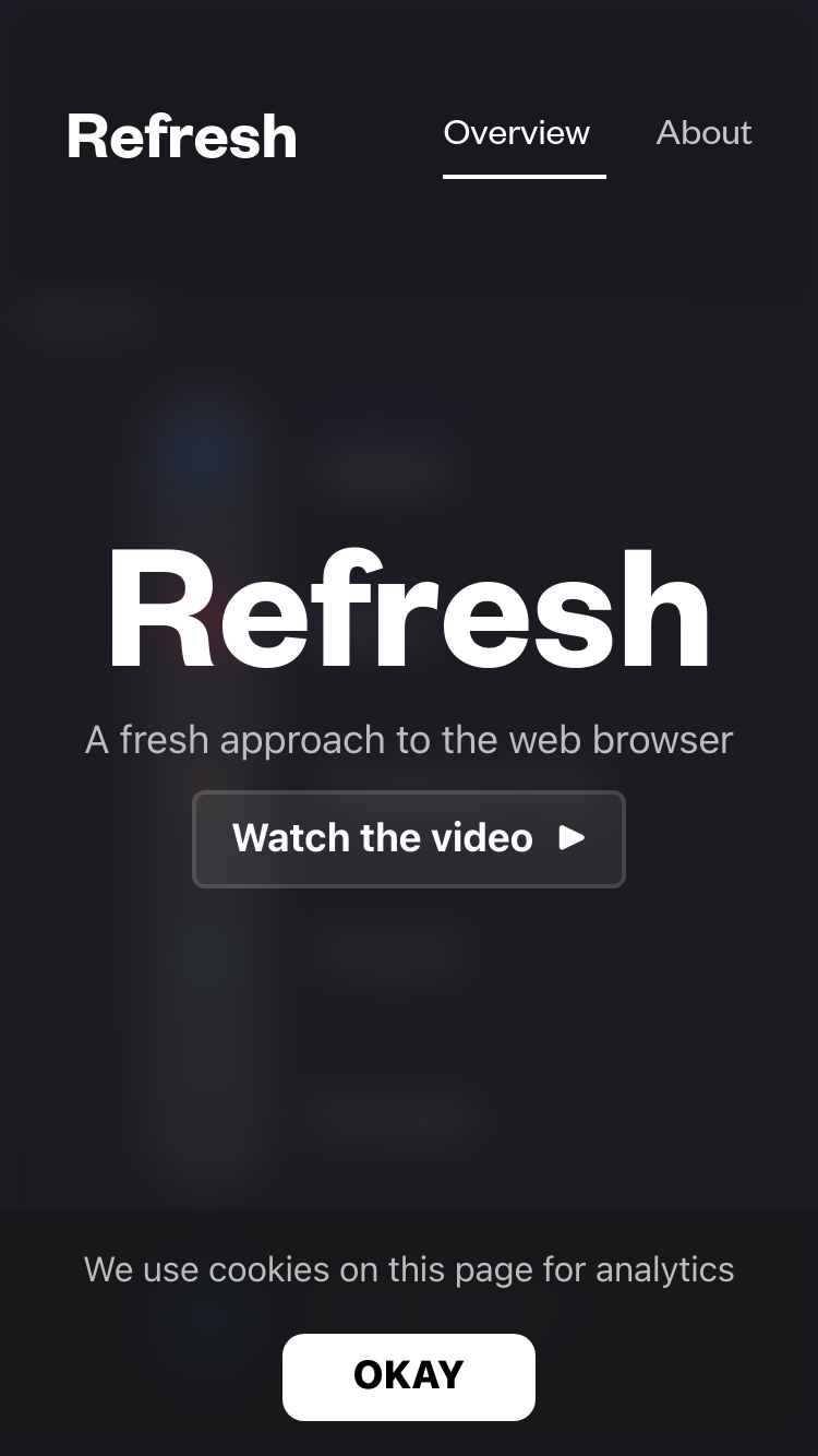 Refresh website