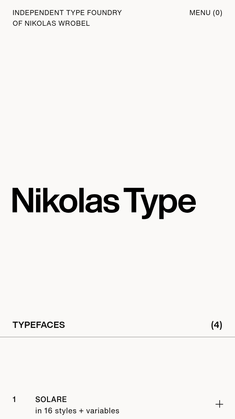 Nikolas Type website