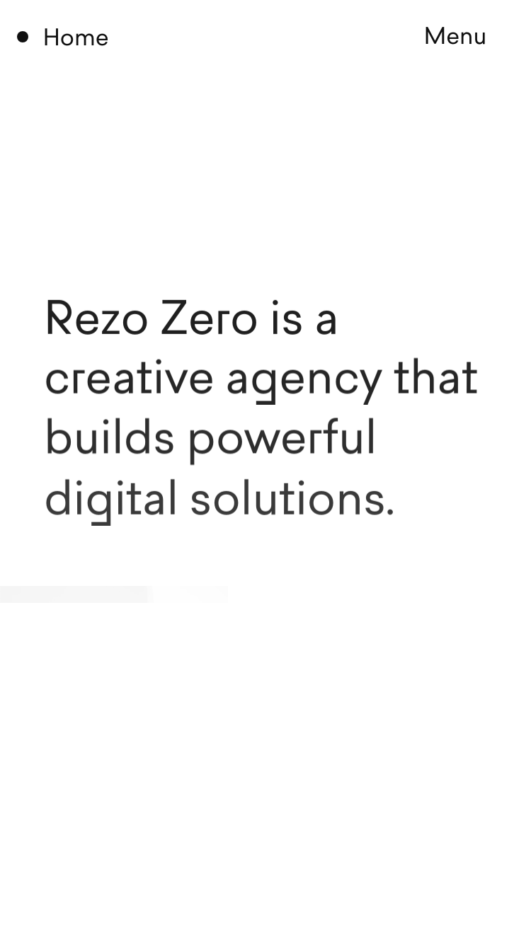 Rezo Zero website