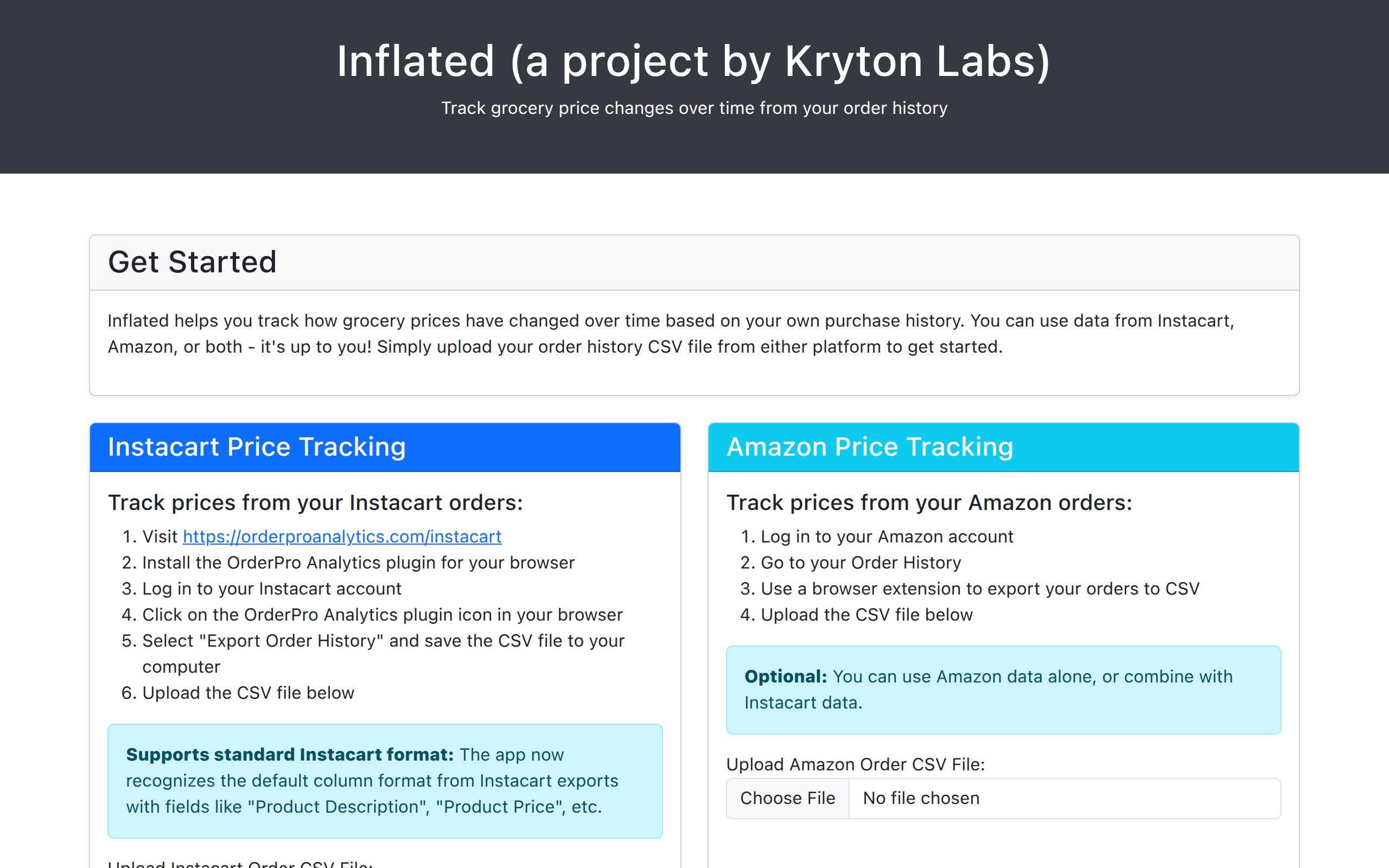 Inflated: Grocery Price Compare Preview