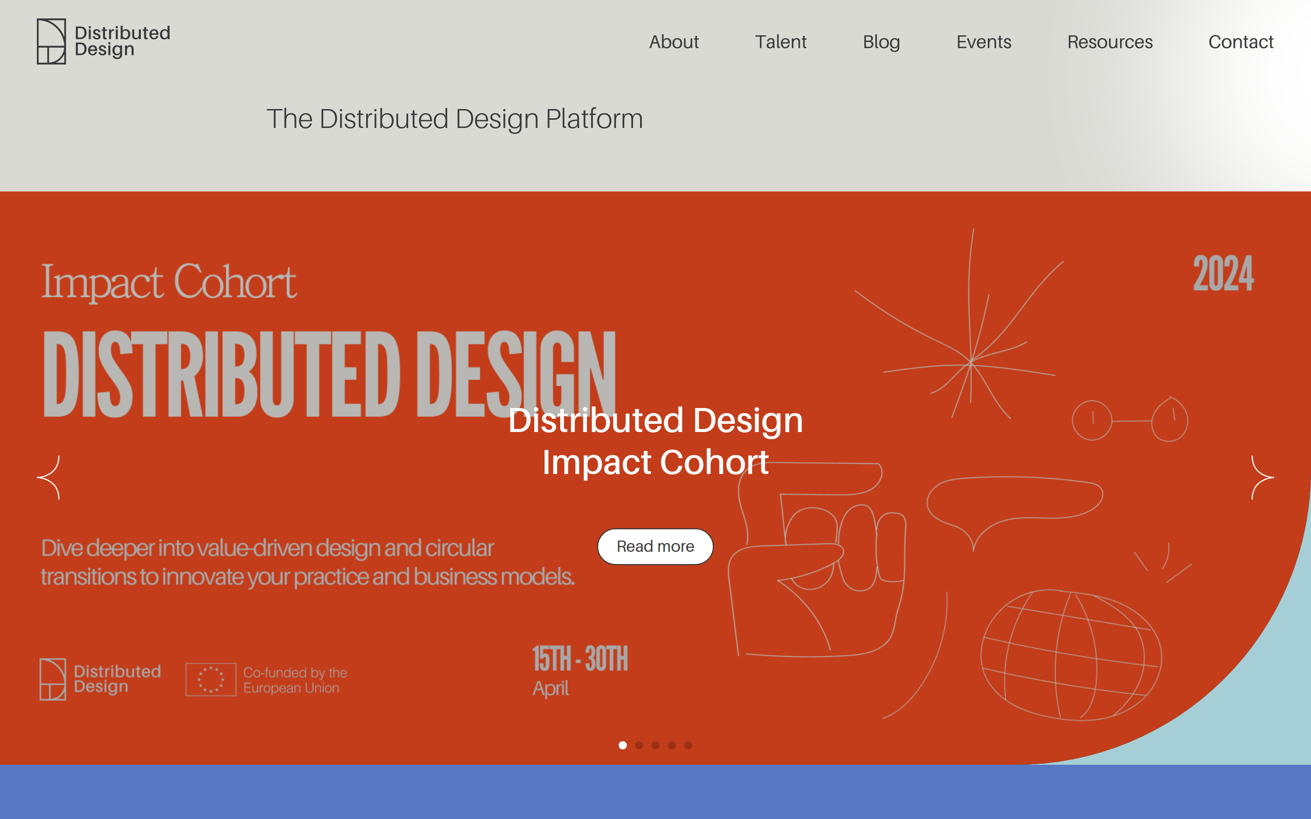 Screenshot of Distributed Design @ https://distributeddesign.eu/